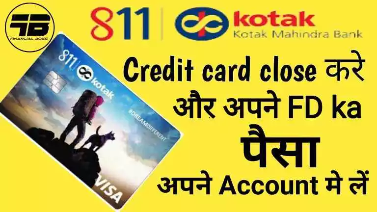 How to close kotak 811 credit card online