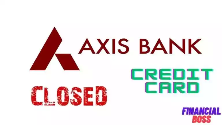 Cancelling an Axis Bank Credit Card