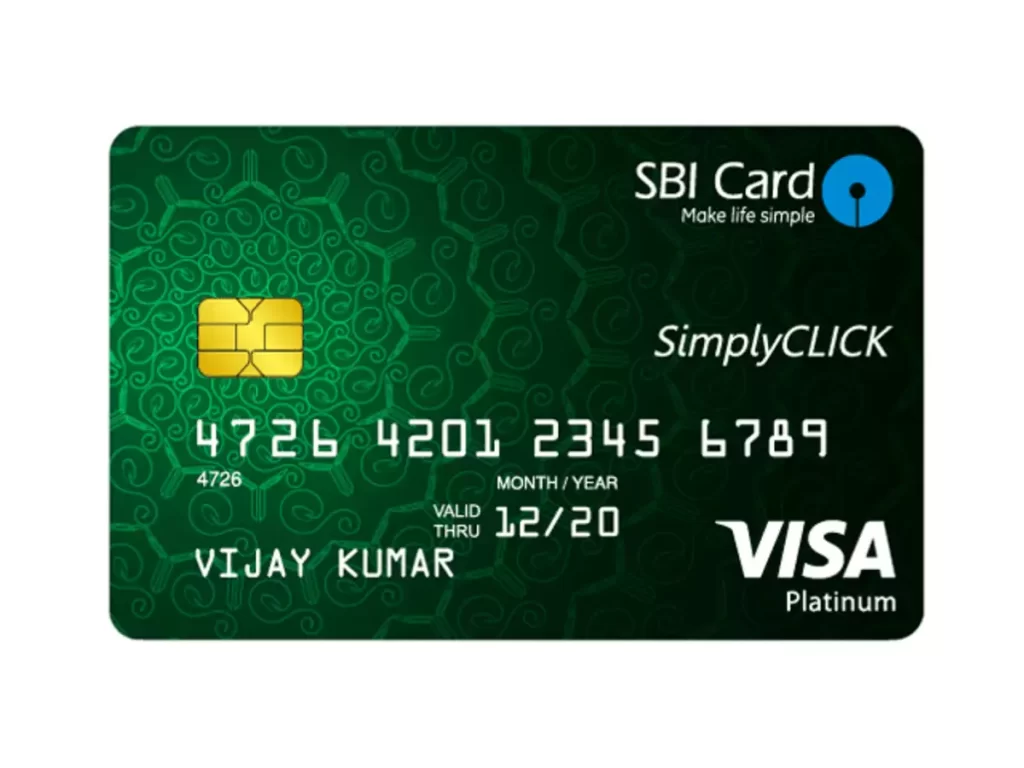 Sbi simply click credit card